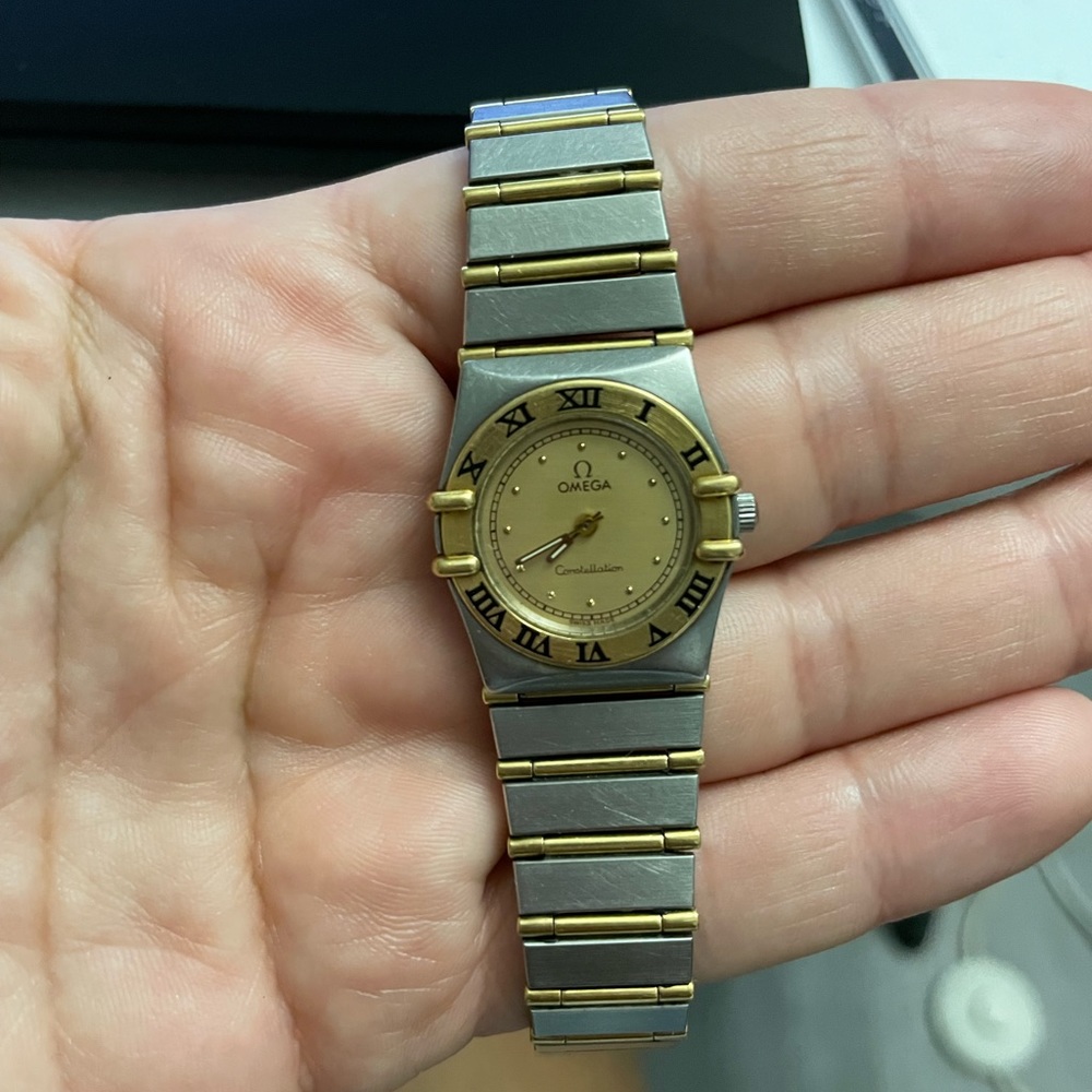 Omega Constellation watch with gold